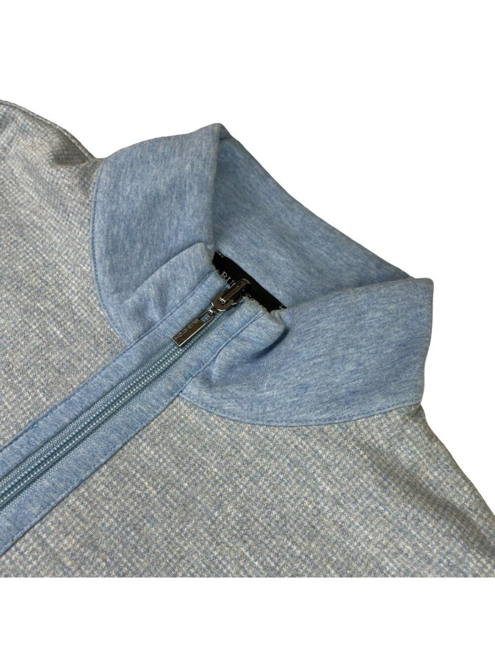 Bugatchi Men’s Cotton Blend Full Zip Reversible Sweater/Jacket Blue • SMALL